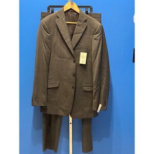 Arnold Brant Mens 44R Gray Wool Suit Jacket & Pants